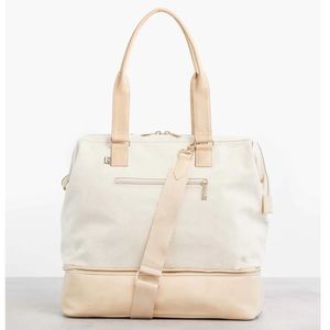 ON HOLD— BEIS Convertible Mini Weekender in Beige